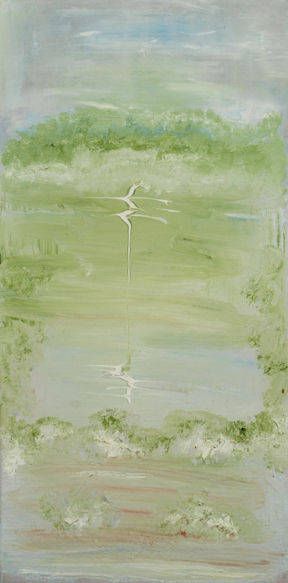 Birds in Paradise — oil on canvas by Esther Epstein