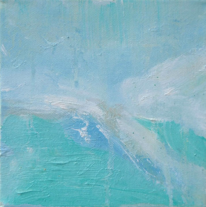 Water Spring Mist — oil on canvas by Esther Epstein