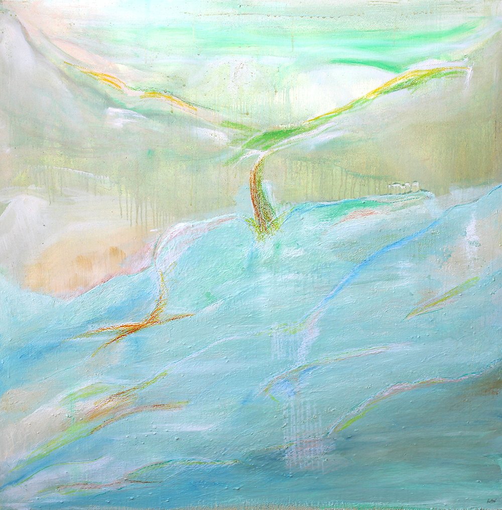 Paradise Naturescape — oil on canvas by Esther Epstein