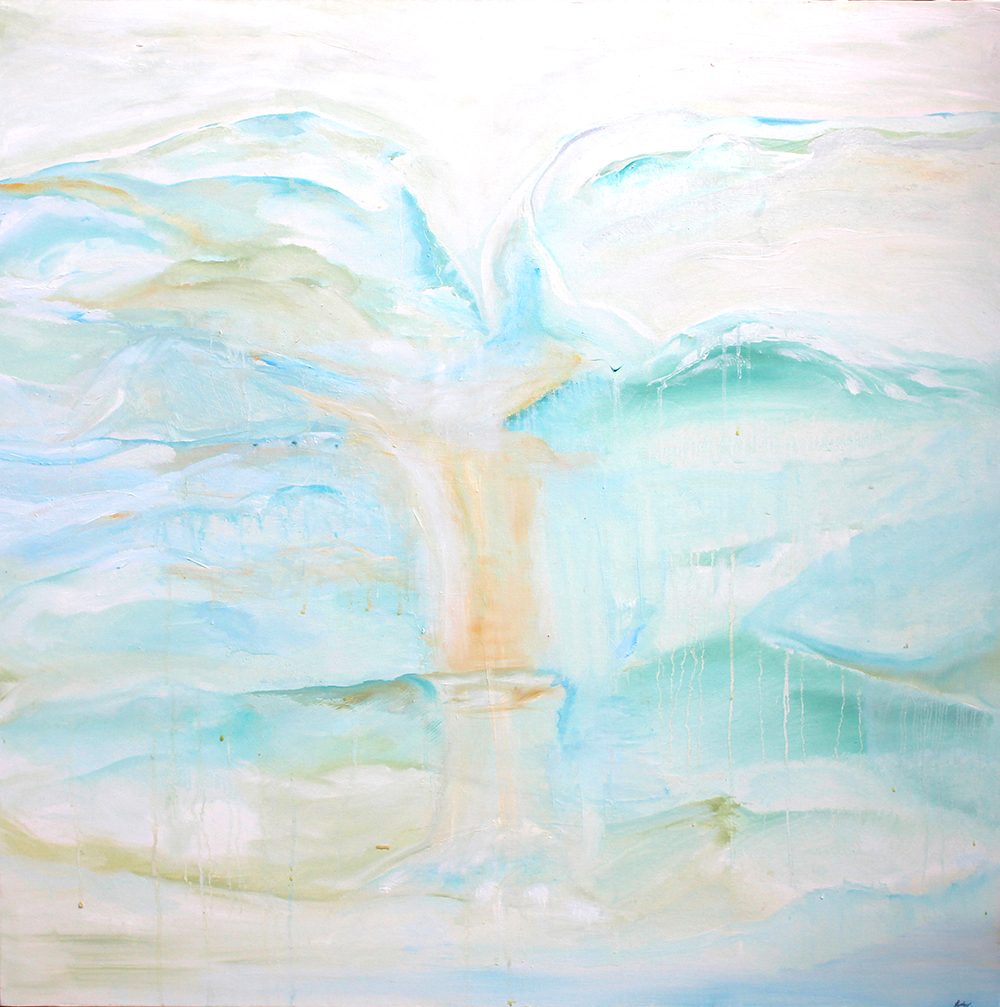 Uplifting Falls — oil on canvas by Esther Epstein