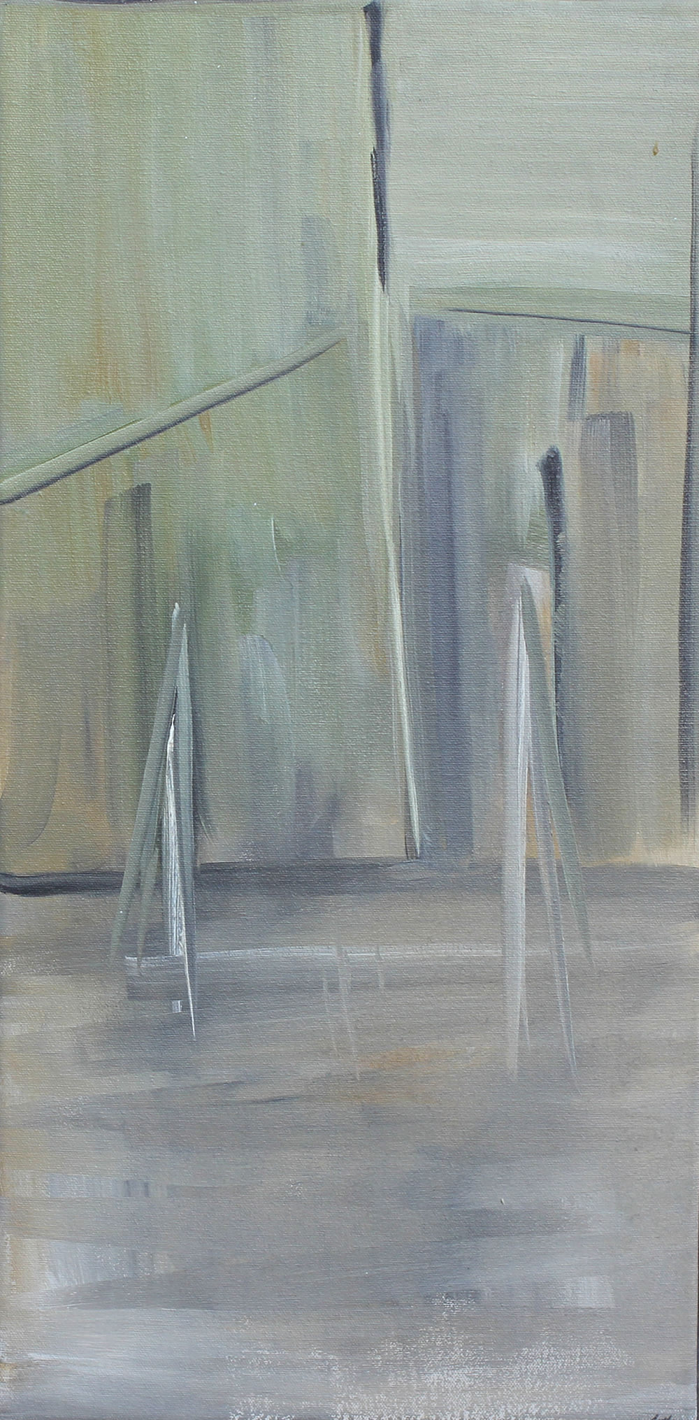 Ruins — oil on canvas by Esther Epstein