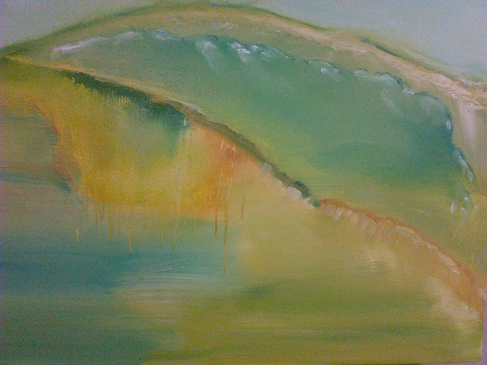 Escape in Dreams — oil on canvas by Esther Epstein
