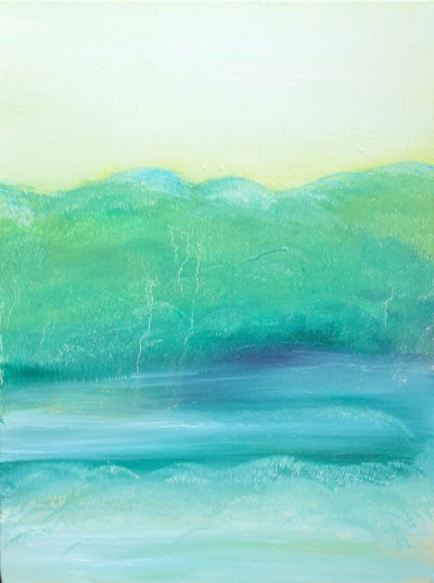 Blue Lagoon — oil on canvas by Esther Epstein