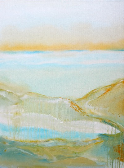 Canyon at Sunset — oil on canvas by Esther Epstein