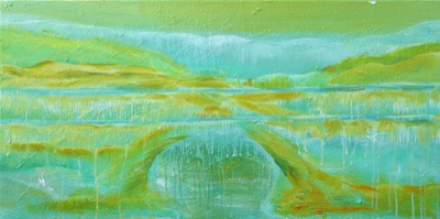 Ice Meadow — oil on canvas by Esther Epstein