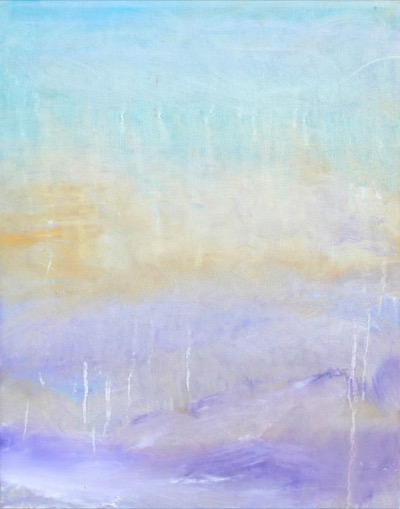 Lavender Mist Intrigue — oil on canvas by Esther Epstein