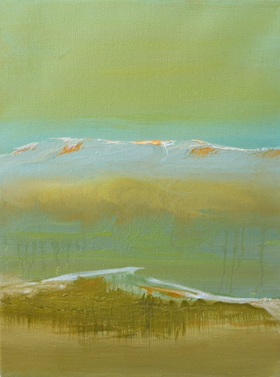 Peaceful Before the Summit — oil on canvas by Esther Epstein