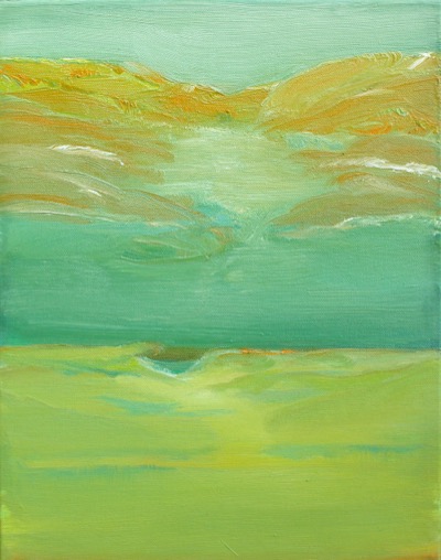 Prismatic Spring — oil on canvas by Esther Epstein