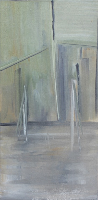 Ruins — oil on canvas by Esther Epstein
