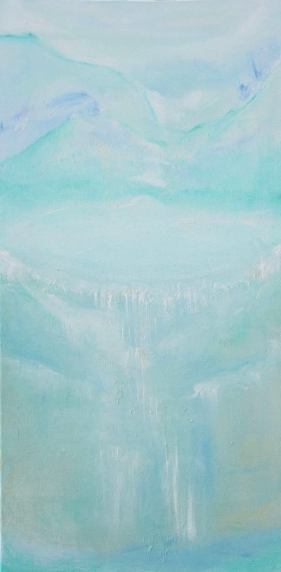 Turquoise Eternal — oil on canvas by Esther Epstein